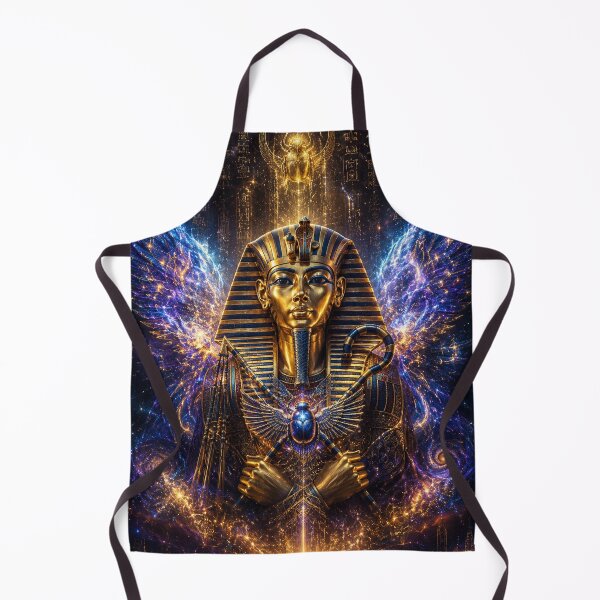 Item preview, Cosmic Pharaoh – Divine Egyptian Ruler Art designed and sold by ThePixelMind.