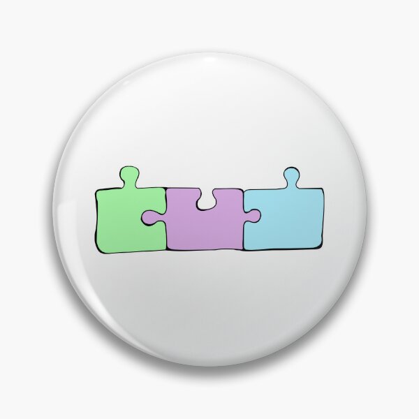 Artikelvorschau, Pastellfarbene Puzzleteile entworfen und verkauft von HarveyHandcraftsandDesigns.