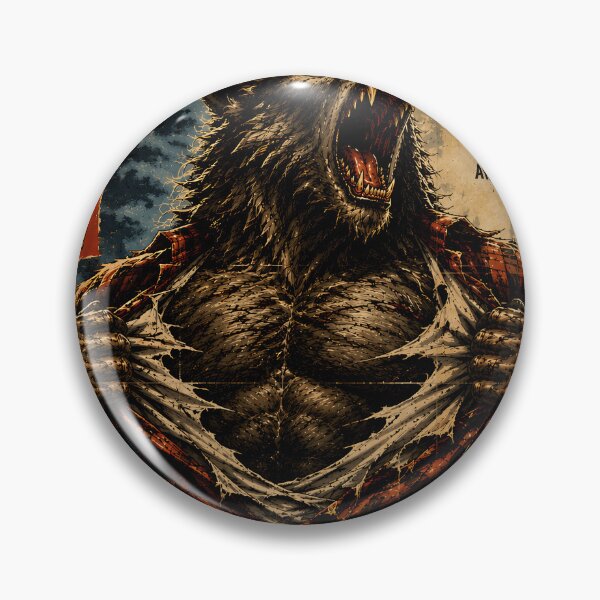 Item preview, Night of the Wolf Werewolf Horror Art | Retro Full Moon Transformation Movie Poster Design designed and sold by The Confluence.