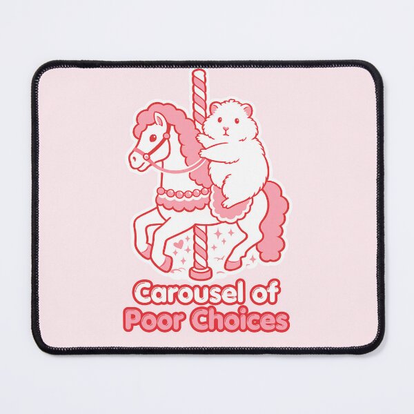 Item preview, Carousel of Poor Choices | Cute hamster on Carousel designed and sold by vitag.