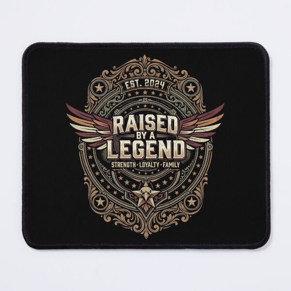 Item preview, Raised by a Legend – EST. 2024 Vintage Eagle Wings T-Shirt designed and sold by BumbleBloom7.