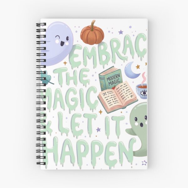 Item preview, Embrace the Magic and Let it Happen Cute Ghost Design designed and sold by PeplumiArt.