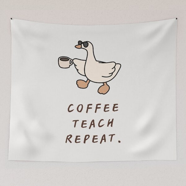 Item preview, Coffee Teach Repeat designed and sold by NitaBG.