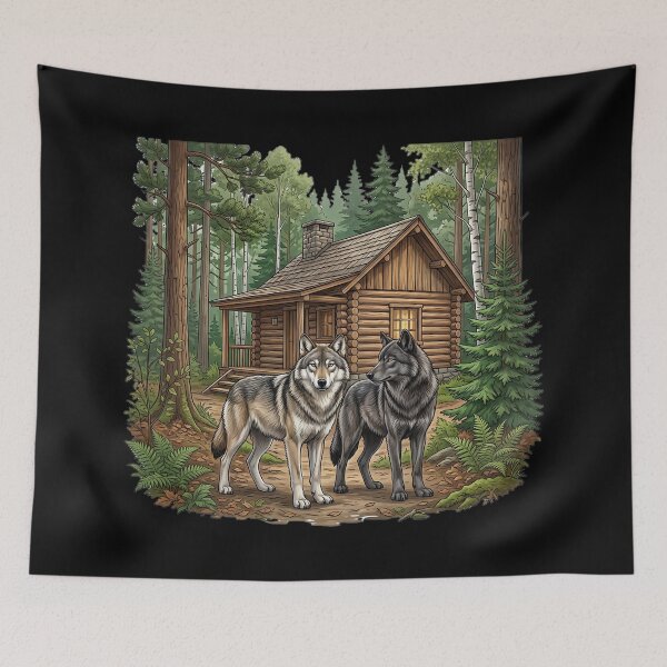 Item preview, Wolves in nature designed and sold by ReneMM.
