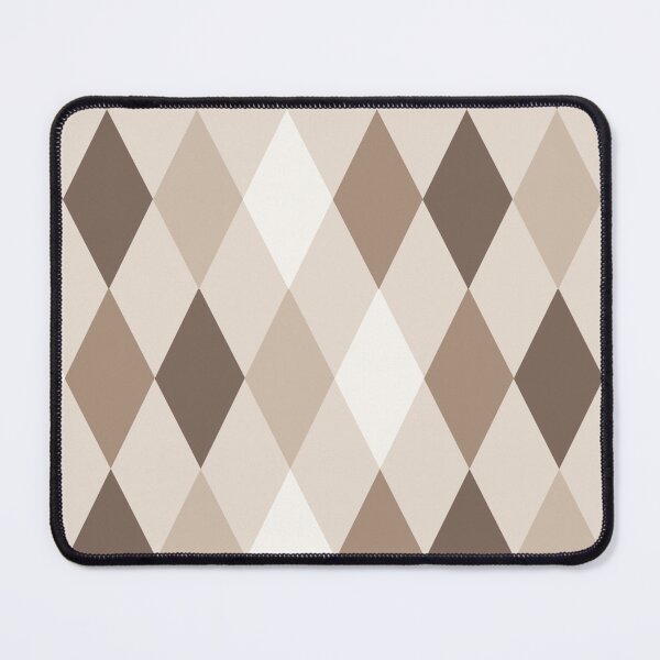 Item preview, Neutral Earthy Tone Harlequin Diamonds Design  designed and sold by PatternTitan.