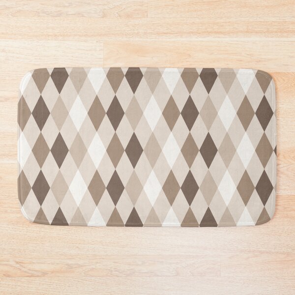 Item preview, Neutral Earthy Tone Harlequin Diamonds Design  designed and sold by PatternTitan.