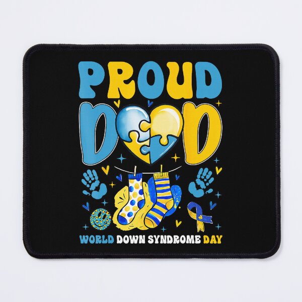 Item preview, Proud Dad Blue Yellow Awareness Puzzle Retro Father Support designed and sold by zamiokaline.
