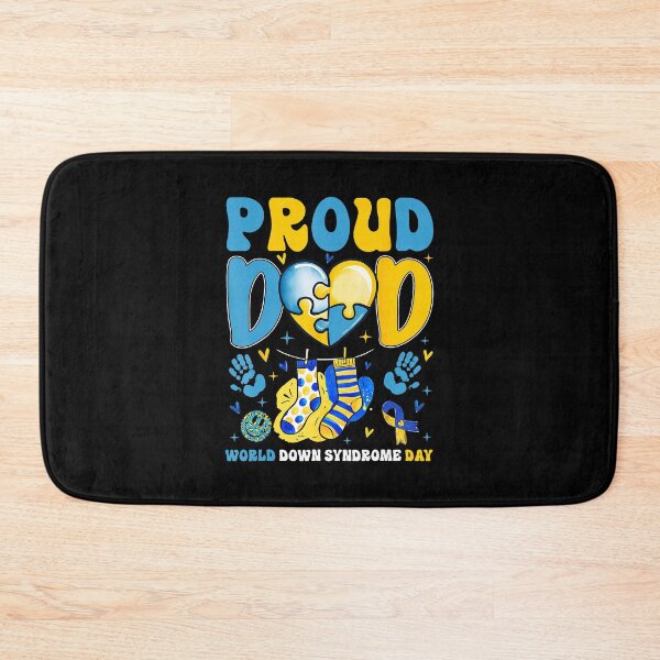 Item preview, Proud Dad Blue Yellow Awareness Puzzle Retro Father Support designed and sold by zamiokaline.