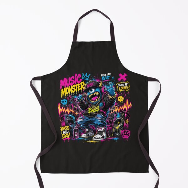 Item preview, Bass Monster Graffiti Tee | Neon Music Streetwear designed and sold by JustResultsCo.