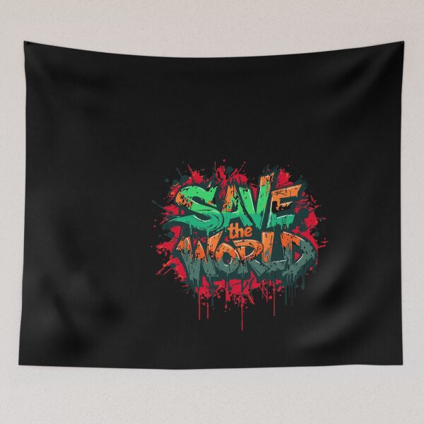 Item preview, Save the World – Urban Art designed and sold by typoinspired.