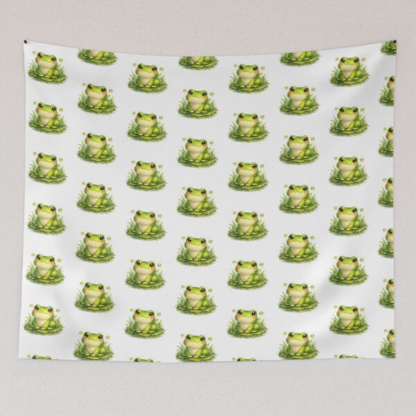 Item preview, Happy Little Frog Artwork designed and sold by Ishratparween11.
