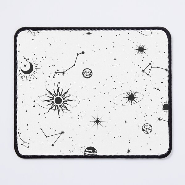 Item preview, Black and White Celestial Space Pattern designed and sold by Hannah-Yei.