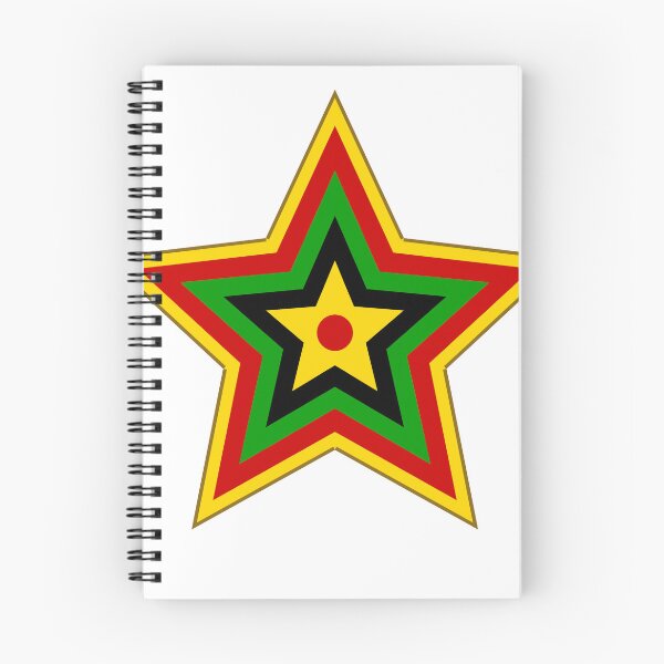 Item preview, Pan African Star Red Black Green Gold Unity Sticker  designed and sold by AfricanArtHub.