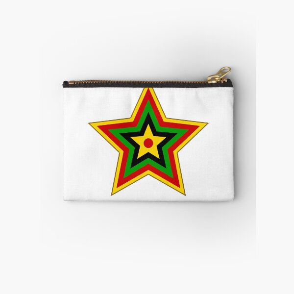 Item preview, Pan African Star Red Black Green Gold Unity Sticker  designed and sold by AfricanArtHub.