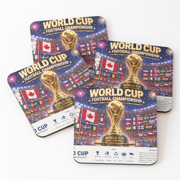 Item preview,  Global Soccer Celebration 2026 – United Nations 3D Festival  Label  designed and sold by PaintMeWorld.