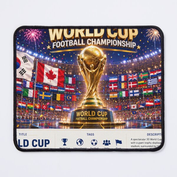 Item preview,  Global Soccer Celebration 2026 – United Nations 3D Festival  Label  designed and sold by PaintMeWorld.