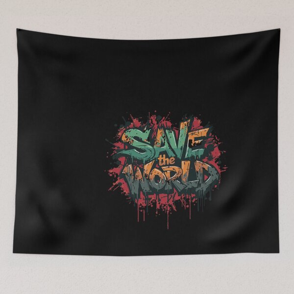 Item preview, Save the World – Street Art designed and sold by typoinspired.