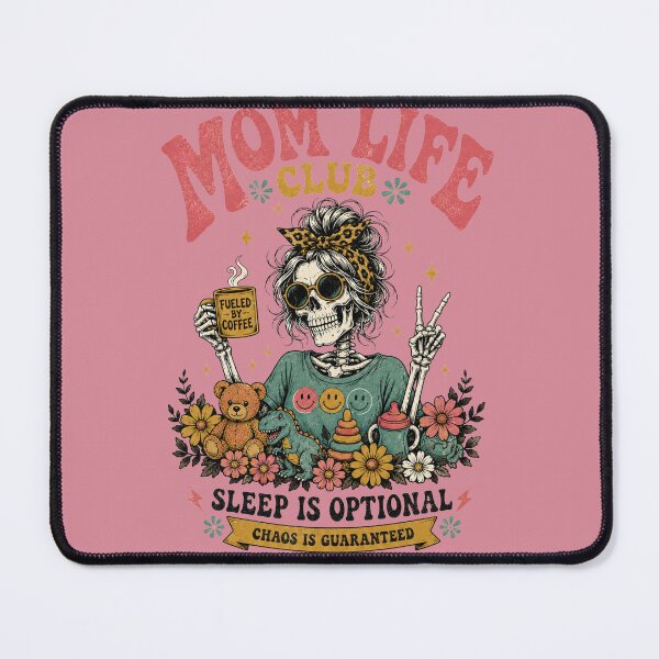 Item preview, Mom Life Club Funny Mom Skeleton Quote designed and sold by bosamji.