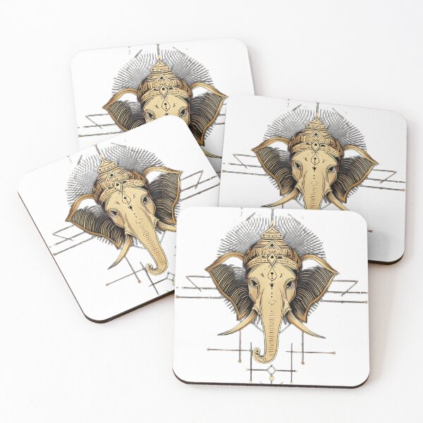 Item preview, Modern Geometric Ganesha – Minimal Indian Spiritual Art designed and sold by Karma Arts.