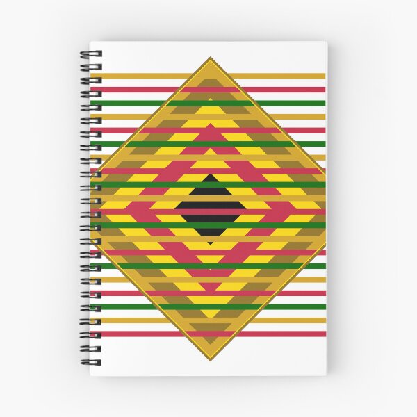 Item preview, African Kente Diamond Gold Red Green Pattern Sticker  designed and sold by AfricanArtHub.