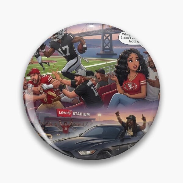 Item preview, 49ers versus Raiders Battle of the bay designed and sold by Ace Cotton.
