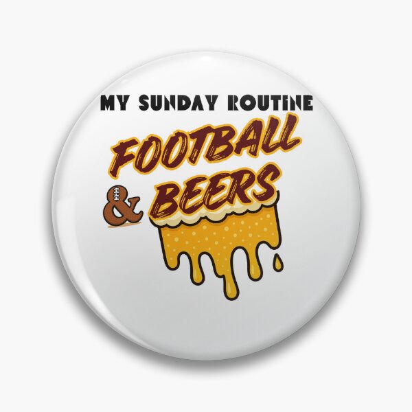 Item preview, Washington Commanders Sunday Football & Beers designed and sold by ThatFootball12.