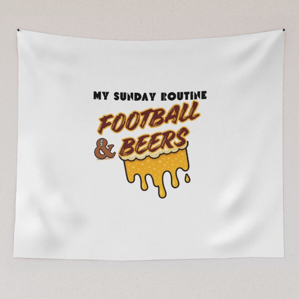 Item preview, Washington Commanders Sunday Football & Beers designed and sold by ThatFootball12.