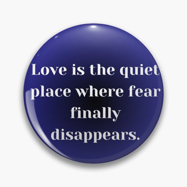 Item preview, Love Is the Quiet Place Where Fear Finally Disappears Typography Quote designed and sold by VariusDesigns.