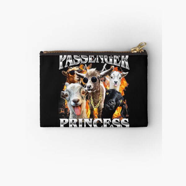 Item preview, Passenger Princess Funny Goat Meme Chaotic Farm Animal Humor designed and sold by Masonixem.