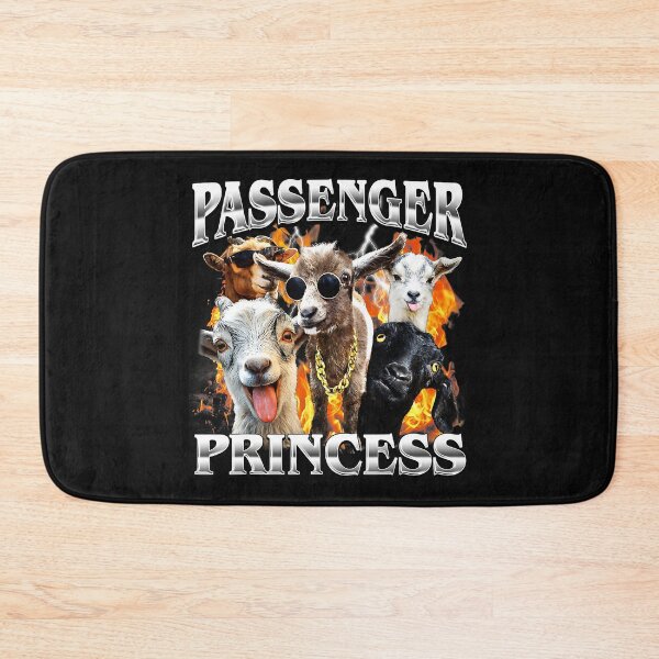 Item preview, Passenger Princess Funny Goat Meme Chaotic Farm Animal Humor designed and sold by Masonixem.