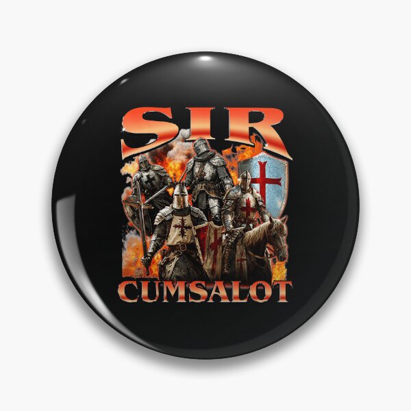Item preview, Sir Cumsalot Funny Medieval Knight Parody Vintage Crusader designed and sold by Masonixem.