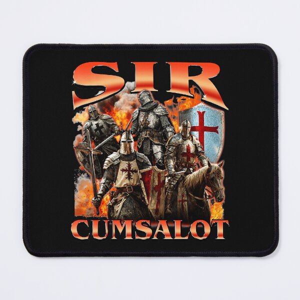 Item preview, Sir Cumsalot Funny Medieval Knight Parody Vintage Crusader designed and sold by Masonixem.