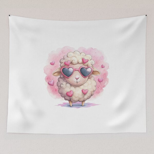Item preview, Eid Mubarak, Eid al-Adha, Adha Mubarak, Cute Sheep Cartoon, Islamic Holiday, girl sticker  designed and sold by New Art.