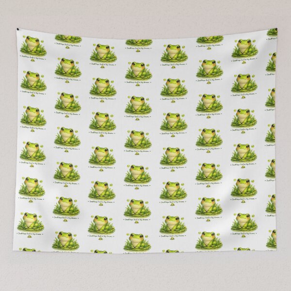 Item preview, Small Hops Big Dreams Frog Sticker designed and sold by Ishratparween11.