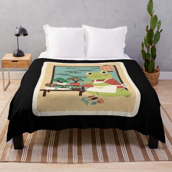 Item preview, Cute Gardening Frog Retro Japanese Style Cozy Plant Lover designed and sold by JordynLadukeg65.