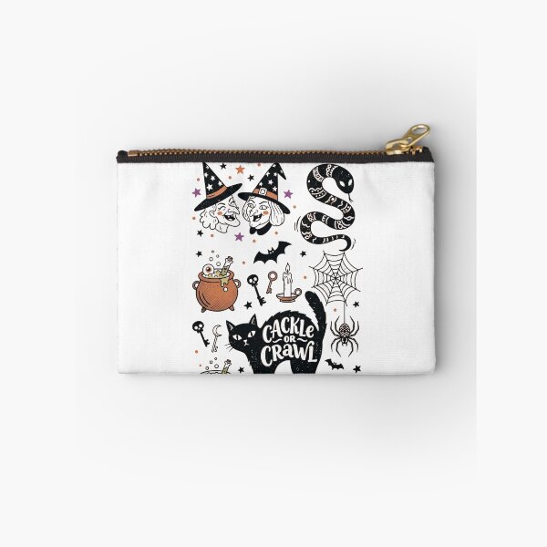 Item preview, Cackle or Crawl Spooky Witch and Black Cat Design designed and sold by PeplumiArt.