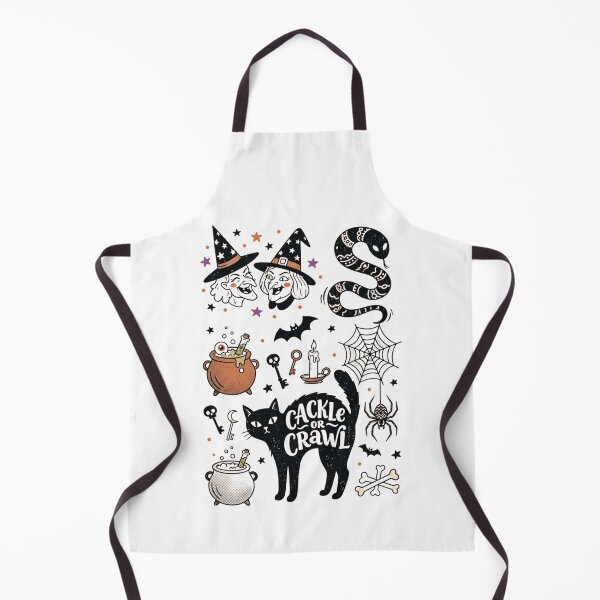 Item preview, Cackle or Crawl Spooky Witch and Black Cat Design designed and sold by PeplumiArt.