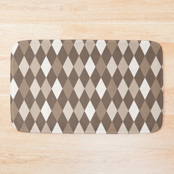 Item preview, Neutral Earthy Tone Harlequin Diamonds Design 3 designed and sold by PatternTitan.