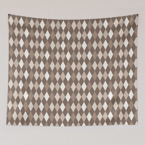 Item preview, Neutral Earthy Tone Harlequin Diamonds Design 3 designed and sold by PatternTitan.