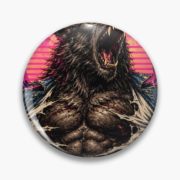Item preview, Werewolf Ripping Shirt Retro Horror Art | Night Beast Vaporwave Wolf Transformation Design designed and sold by The Confluence.