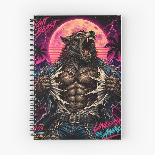 Item preview, Werewolf Ripping Shirt Retro Horror Art | Night Beast Vaporwave Wolf Transformation Design designed and sold by The Confluence.