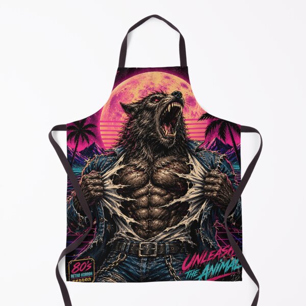 Item preview, Werewolf Ripping Shirt Retro Horror Art | Night Beast Vaporwave Wolf Transformation Design designed and sold by The Confluence.