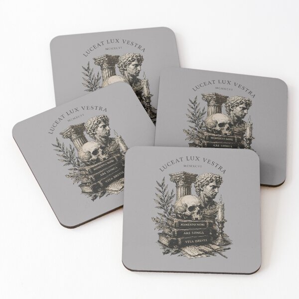 Item preview, Dark Academia Memento Mori Skull Greek Statue Books designed and sold by DarkOriginArts.