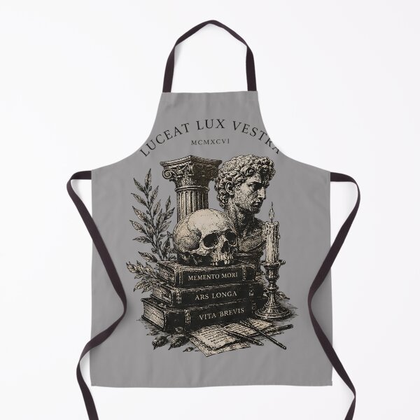Item preview, Dark Academia Memento Mori Skull Greek Statue Books designed and sold by DarkOriginArts.