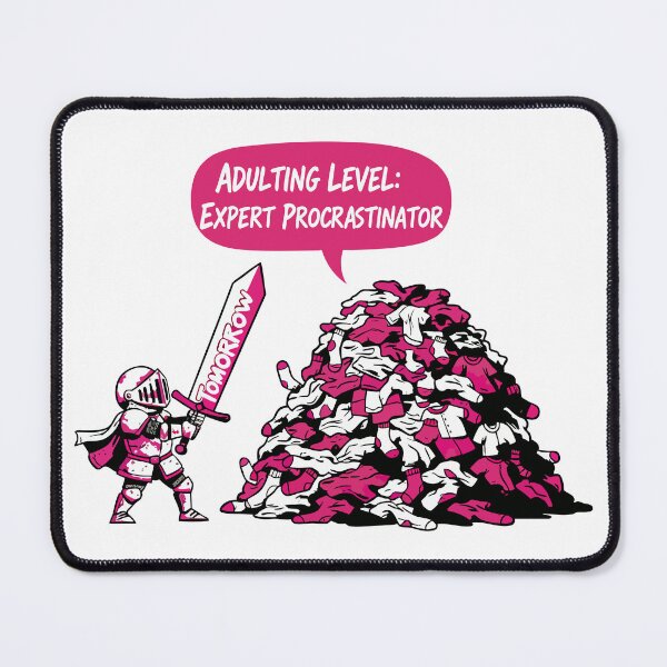 Item preview, Adulting Level Expert Procrastinator Funny Knight designed and sold by XYZ LAB by Jesuperman.