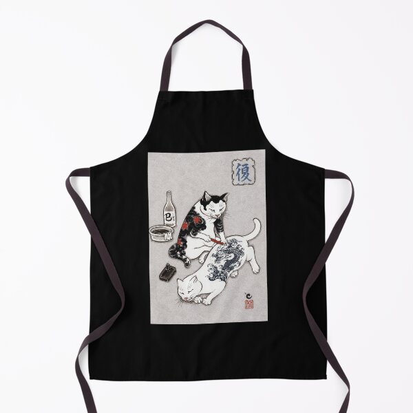 Item preview, Japanese Tattoo Cats Vintage Ink Style Playful Ukiyo Inspired designed and sold by Modaozushi216.