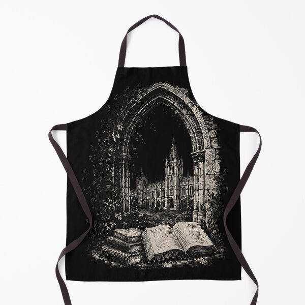 Item preview, Dark Academia Gothic Cathedral Ivy Arch Library Vintage Art designed and sold by DarkOriginArts.
