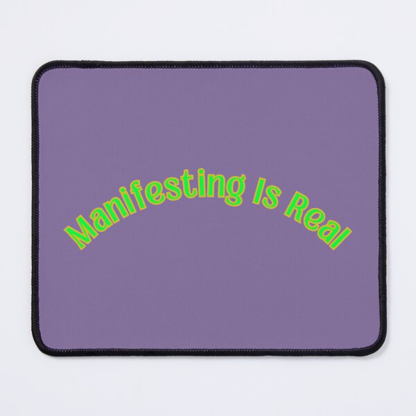 Item preview, Manifesting Is Real Green Text Stickers Prints Posters Wall Art Magnet Home Coffee Cup Decoration TShirt Stationary Notebook Magnet Hat Kitchen Work School Office Redbubble Shop designed and sold by Saritas Boutique Shop.