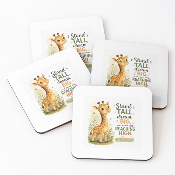 Item preview, Stand Tall Dream Big Giraffe Sticker designed and sold by Ishratparween11.