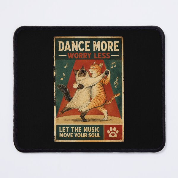 Item preview, Vintage Dancing Cats Poster With Retro Music Hall Charm designed and sold by ferminhays.